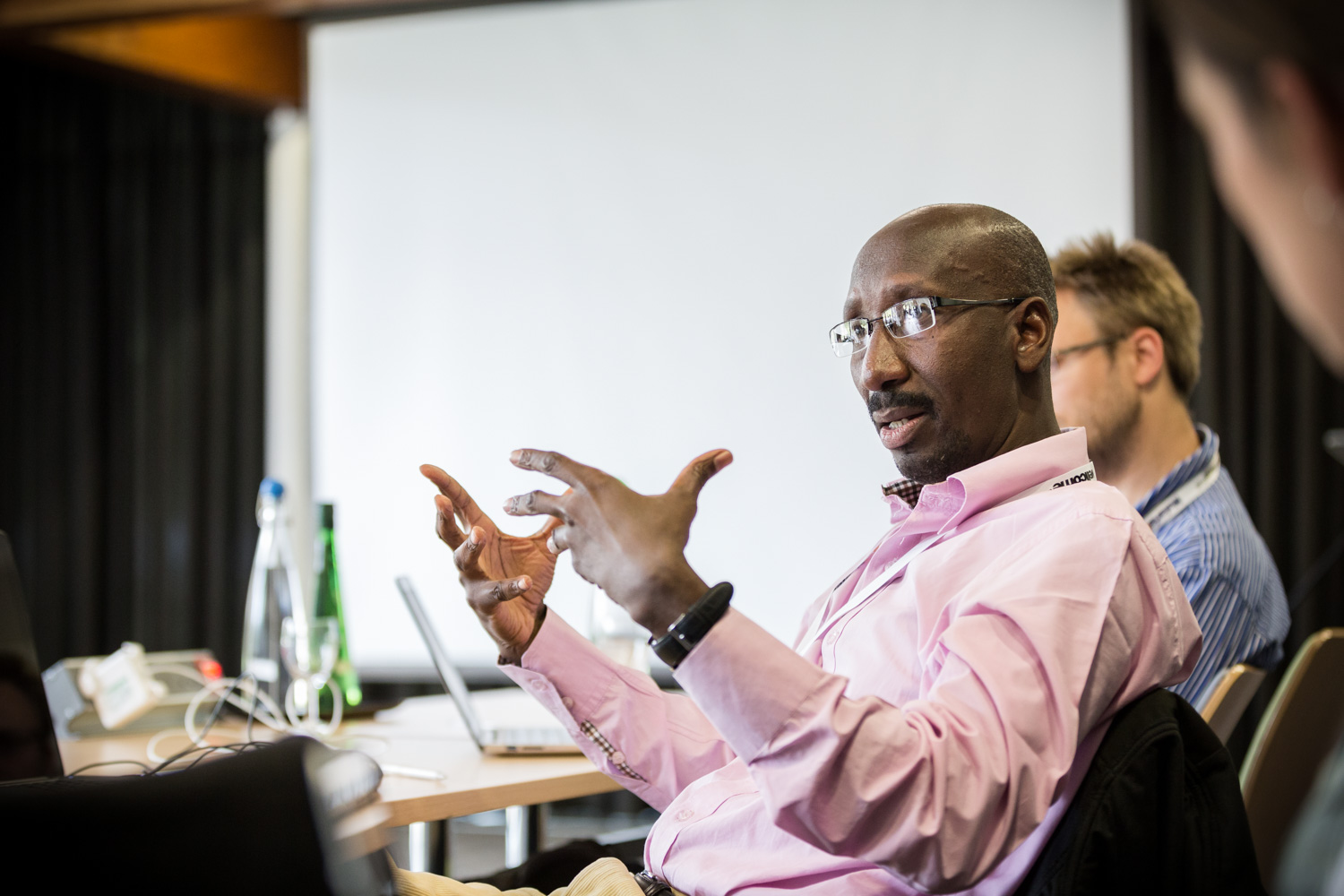 Prof Abdoulaye Djimdé, GEM Retreat 2015 at the Wellcome Genome Campus Conference Centre. Photo credit: Thomas Farnetti